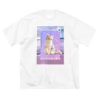 猫ICHIZO公式グッズのあらゆる猫を愛せpink ビッグシルエットTシャツ