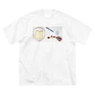 Happy Birthday To Meの食パン好きですか？ ビッグシルエットTシャツ