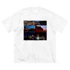 nyanbowの横浜夜景No.01 ビッグシルエットTシャツ