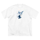 冥王星のシュモクザメ（カラー） ビッグシルエットTシャツ