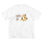 Studio HonWaccaのCOFFEE CAT Big T-Shirt