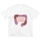 8anna storeの人体のなぞ。便がたまった大腸。 Big T-Shirt