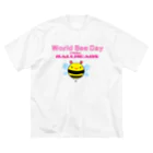 ゴロニャーのダサT屋さんの世界ハチの日 World Bee Day ビッグシルエットTシャツ