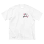 さつきうさぎえびえびショップのEbi Maid えび丸 ビッグシルエットTシャツ