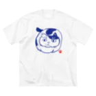 虹猫屋の不機嫌な猫T ビッグシルエットTシャツ