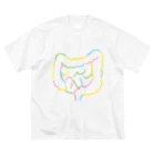 8anna storeの人体のなぞ。カラフルな大腸。 Big T-Shirt