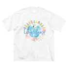 Love＆PeaceのLove＆Peaceキッズ用ロゴ ビッグシルエットTシャツ