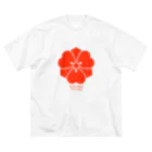 戦国神社 -戦国グッズ専門店-の宇喜多秀家【剣片喰】 ビッグシルエットTシャツ