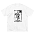 dokazpinのThe fool(black) ビッグシルエットTシャツ