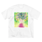 ぽぽっとツイてるのお花の子 Big T-Shirt