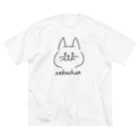 らむねやさんの微笑みネコ ビッグシルエットTシャツ