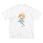 🧂しおむすび🍙通販のラビエルくゆのTシャツ ビッグシルエットTシャツ