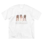 Sabopoaの三栗鼠 ビッグシルエットTシャツ