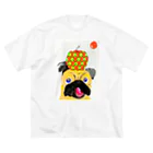 MOCCHIのカラフルショップのパグさんTシャツ🍎 루즈핏 티셔츠