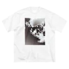 sumomのCloudy_mono ビッグシルエットTシャツ