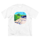 ちいさいものwata.wata.のトビダシチュウイ ビッグシルエットTシャツ