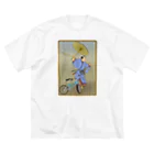 nidan-illustrationの"bmx samurai" #1 ビッグシルエットTシャツ