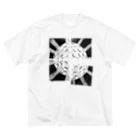 ・＿◇Geometryの3dDots.monotone ビッグシルエットTシャツ