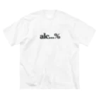 酒呑み組合株式会社のAlc…% ビッグシルエットTシャツ