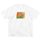 maison de jardinのチューリップ ビッグシルエットTシャツ