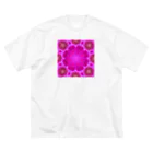 Flower kaleidoscopeの梅の万華鏡 ビッグシルエットTシャツ