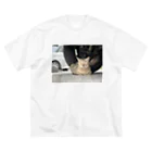 shirado_kazukiの猫のひとやすみ ビッグシルエットTシャツ