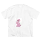 tsbnk-designのふわふわパッツン女子 ビッグシルエットTシャツ