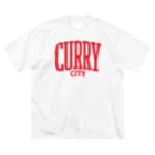 LONESOME TYPE ススの🍛CURRY CITY （RED） ビッグシルエットTシャツ