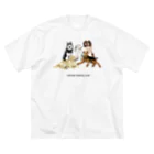 OOKIIINUの大きい犬たち ビッグシルエットTシャツ