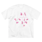 シマノカタチの小笠原家系図グッズ〈ピンク〉 ビッグシルエットTシャツ