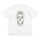 mofusandの花嫁にゃん ビッグシルエットTシャツ