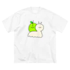 ゆるいもの倶楽部の🐌カタツムりんご🍏 ビッグシルエットTシャツ