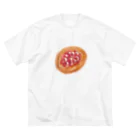 風詠みのチェリーパン　ワンポイント ビッグシルエットTシャツ