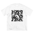 やむの涙ぼくろシリーズ【ウサギ】 ビッグシルエットTシャツ