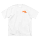 m/mu.のお寿司が食べたい_サーモン ビッグシルエットTシャツ