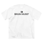 BRUSH MUSIC Inc.のBRUSH MUSIC Inc. LOGO ビッグシルエットTシャツ