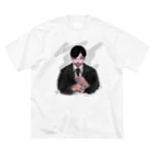 やとかshopの「forgetメガネくん」　やとか ビッグシルエットTシャツ