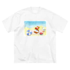 Doodle のくまえるの夏休み Big T-Shirt