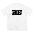 HIP HOP ネタ　映画ネタのDJブース 界 ビッグシルエットTシャツ