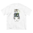 mofusandの花婿にゃん ビッグシルエットTシャツ