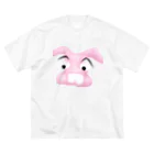 あすぱる太のうさぎくん ビッグシルエットTシャツ