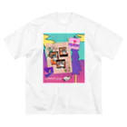 𝙈𝙊𝙈𝙊'𝙨 𝙎𝙝𝙤𝙥のMOMOのレトロなデザイン #02 Big T-Shirt