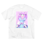 かわいいもののおみせ　いそぎんちゃくの🎀 ビッグシルエットTシャツ