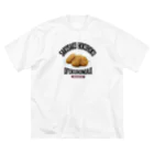 メシテロタイプ（飯テロTシャツブランド）のコロッケ（ビンテージ風） ビッグシルエットTシャツ