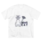 なかしま わか🦀のWieFi CAT（ウィーフィーキャット）  ビッグシルエットTシャツ