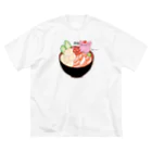 Draw freelyの居候　海鮮丼ver Big T-Shirt