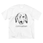 NocatnolifeのDalmatian ビッグシルエットTシャツ