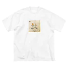 Yore Yore no T-shirtのヨットくん ビッグシルエットTシャツ