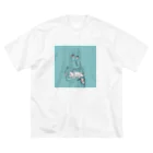 ピンク髪人間、それ以外もの水色メガネ奴 Big T-Shirt