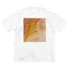 犬ブックスのかわいい犬Tシャツ ビッグシルエットTシャツ